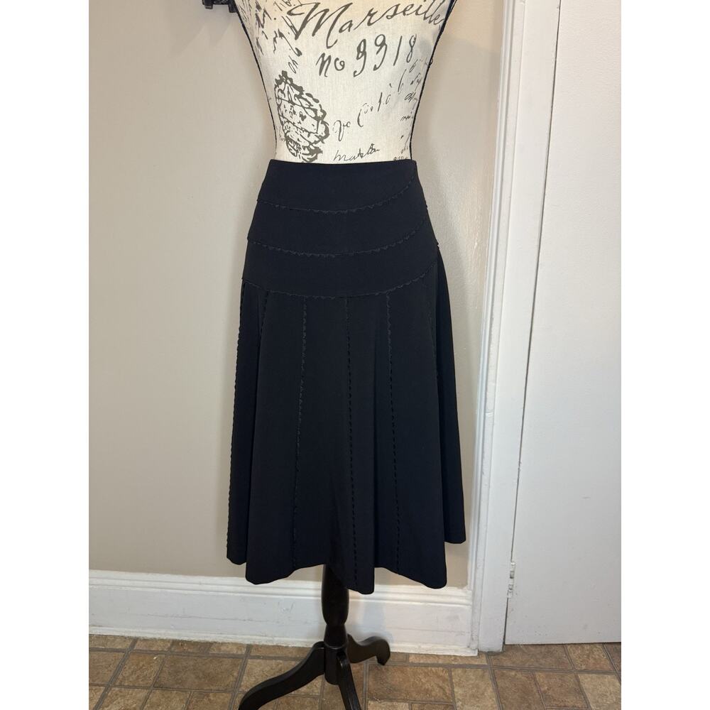 Elevenses by Anthropology Size 2 Black Pleated Skirt
